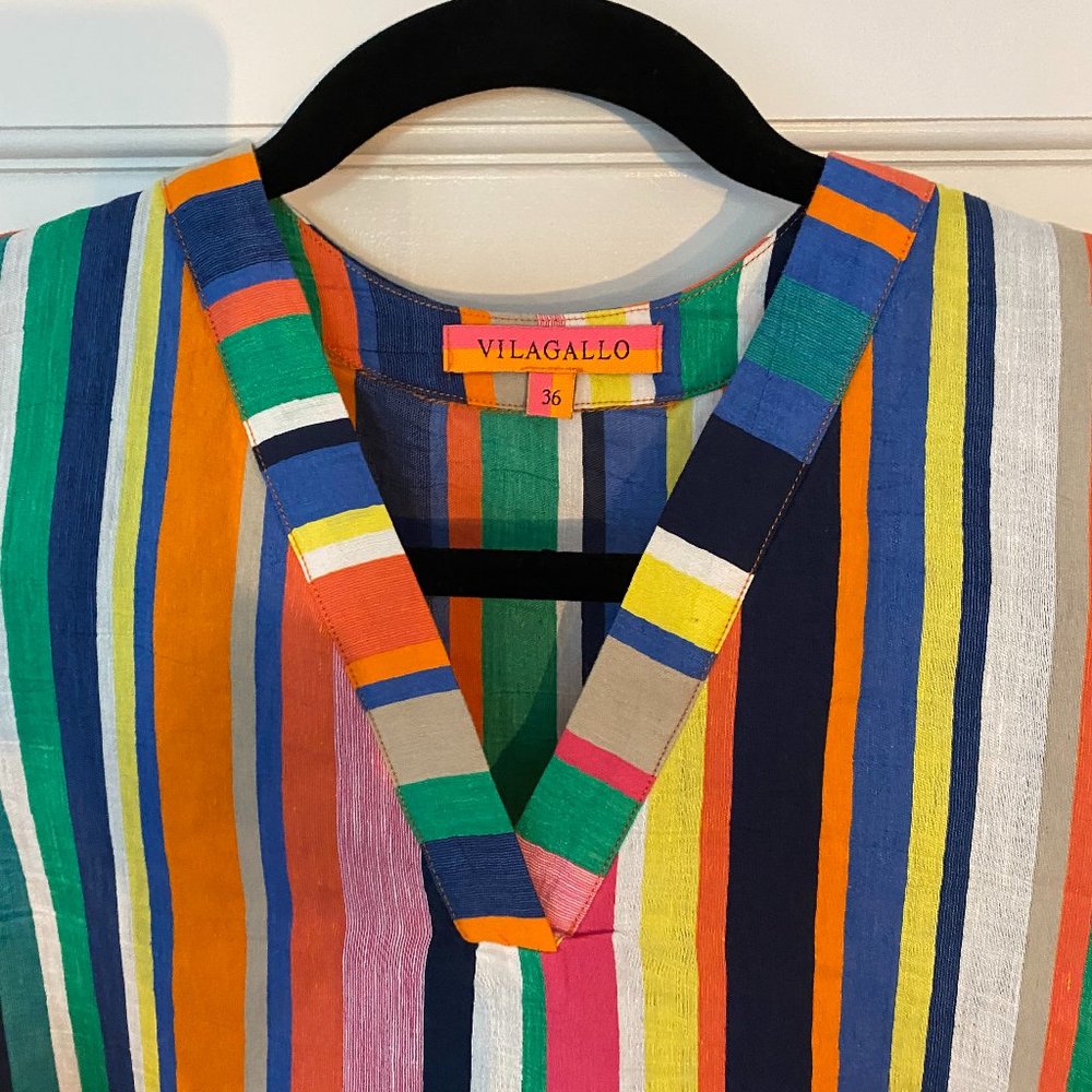 VILLAGALLO Cabana Stripe Blouse
